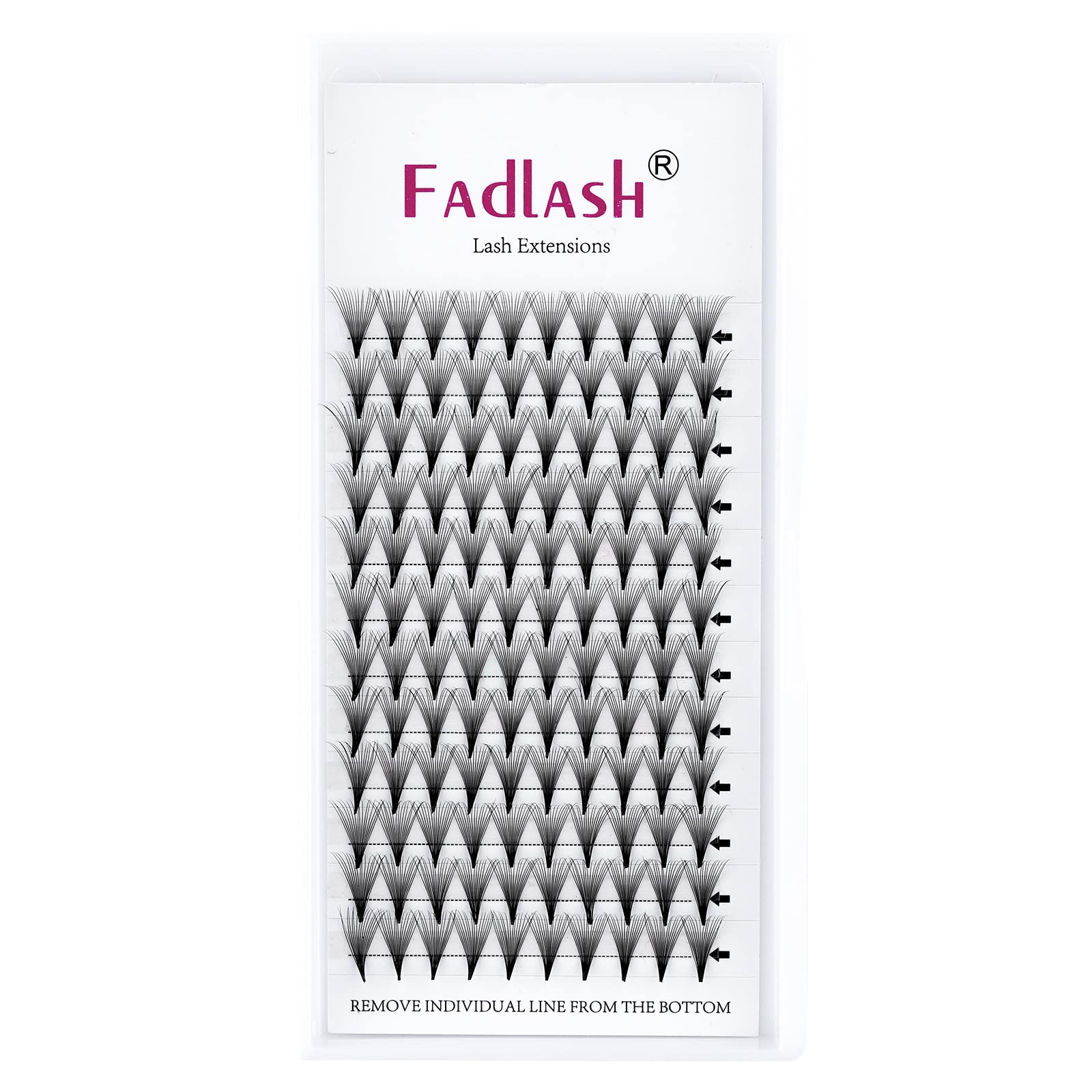 FADLASH Premade Volume Lash Extensions Fans (16D-0.07D, 10mm) - Pointy Tip, CC D DD Curl, Black False Eyelashes for Dramatic Eye Makeup, Perfect for Weddings, Parties and Special Occasions