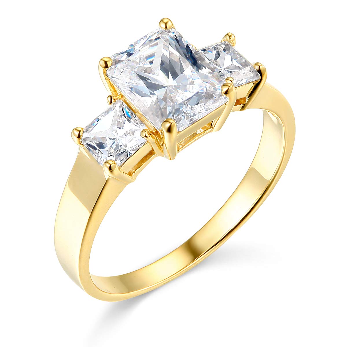 14K Solid Yellow Gold Wedding Engagement Ring for Women - Size 8.5 | Classic Bridal Jewelry for Proposals, Anniversaries & Special Occasions