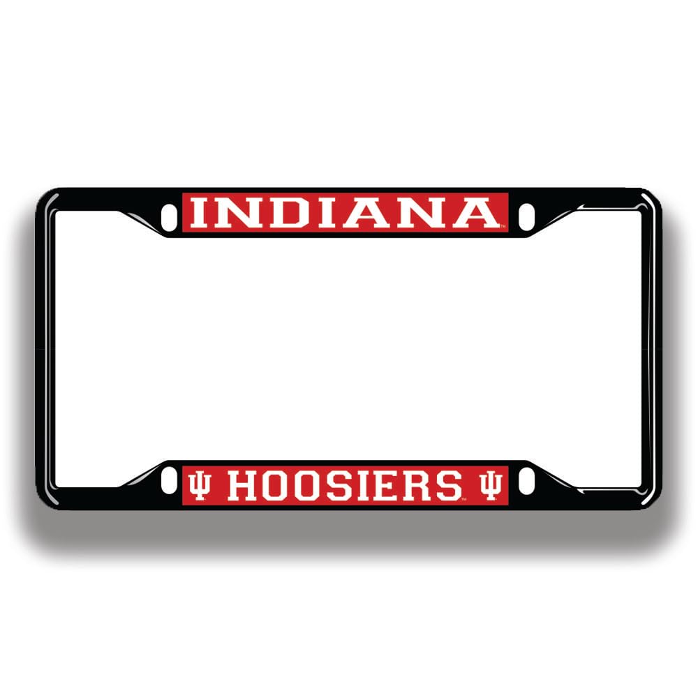 NCAA Licensed Black License Plate Frame - Durable Metal Car Accessory for College Sports Fans | Perfect for Tailgating, Game Day & Alumni Pride