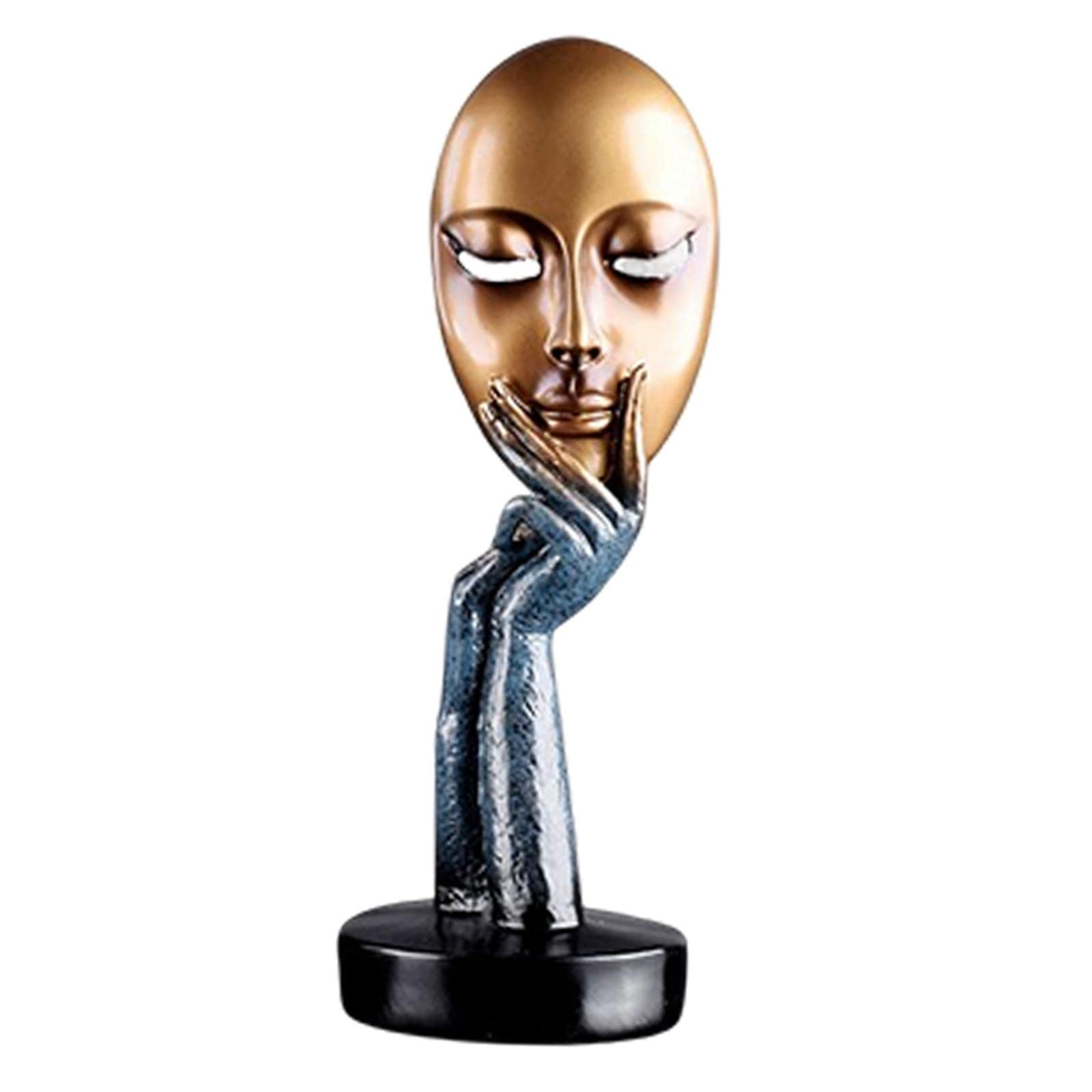 Colcolo Blue Desktop Art Statue - Elegant Women Figurine for Home Decor, Bedroom & Study Room Accents | Perfect Gift for Housewarming, Office Desk & Shelf Display