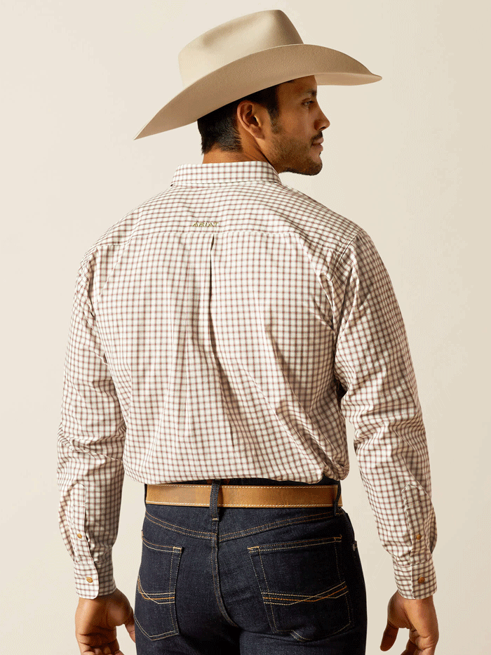 Ariat Men's Pro Series Sultan Classic Fit Shirt - Off White Natural | Western Shirt for Rodeo, Ranch Work & Casual Wear