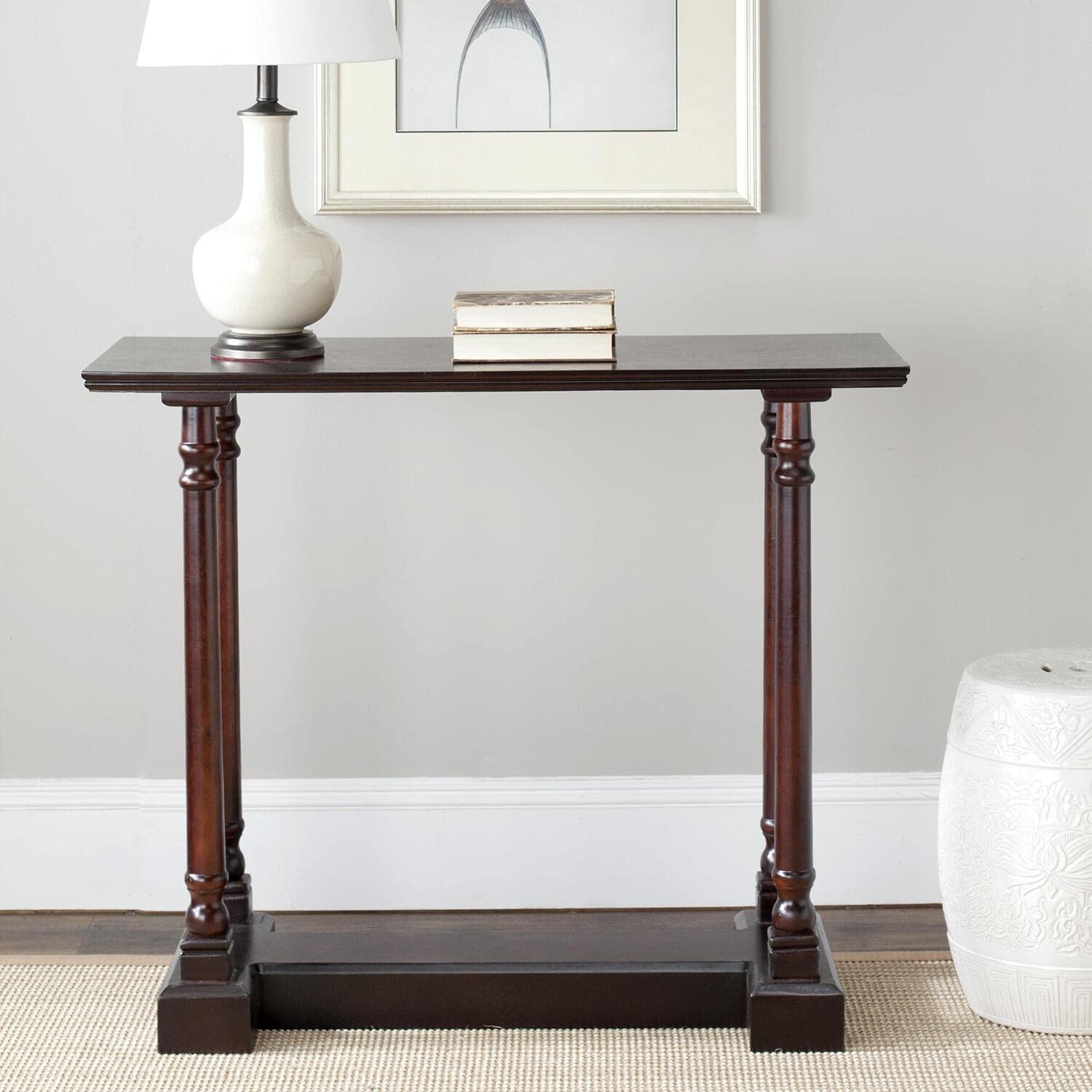 Safavieh American Homes Collection Regan Red Console Table - Elegant Entryway Furniture for Living Room, Hallway & Foyer Decor