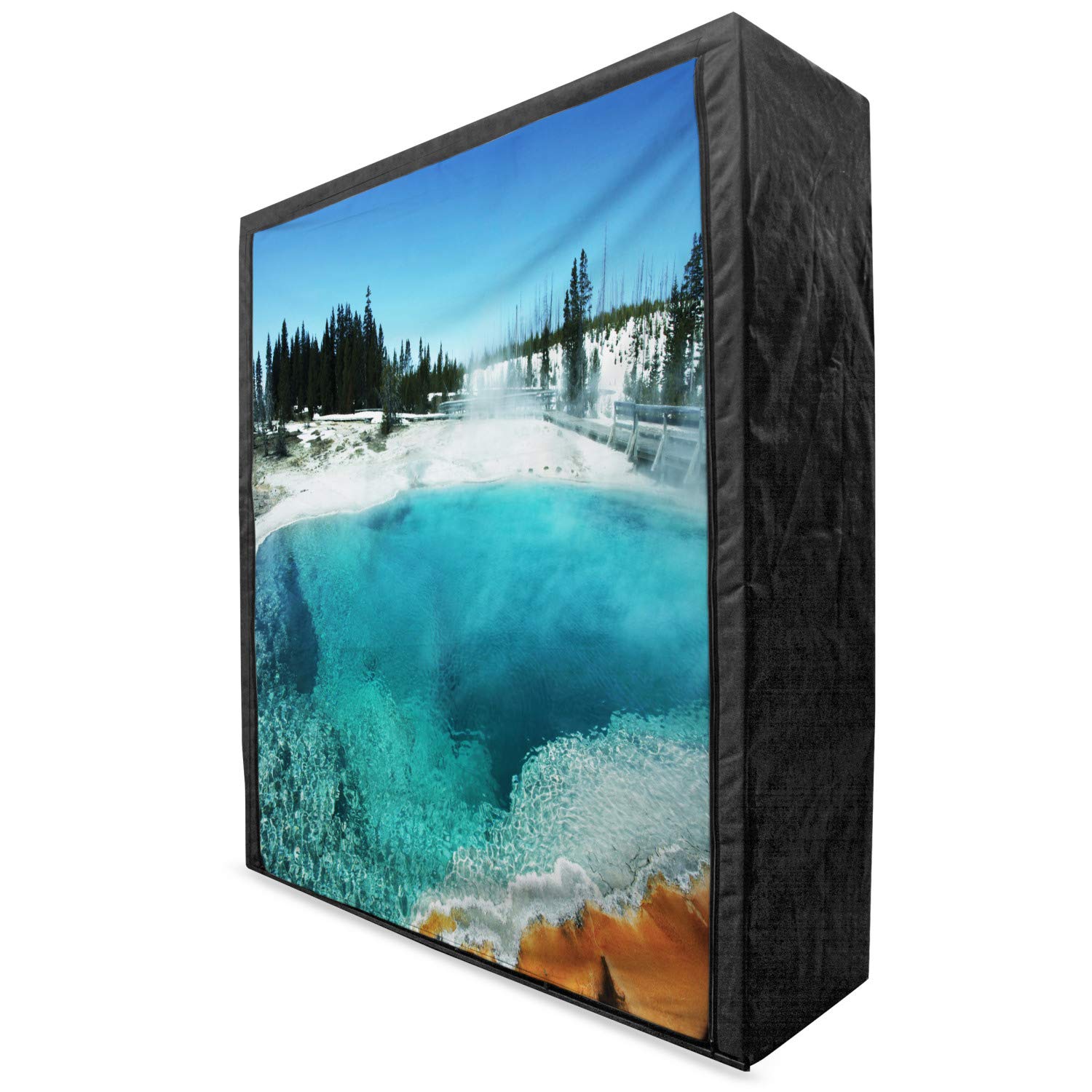 Ambesonne Yellowstone Portable Fabric Wardrobe - 59