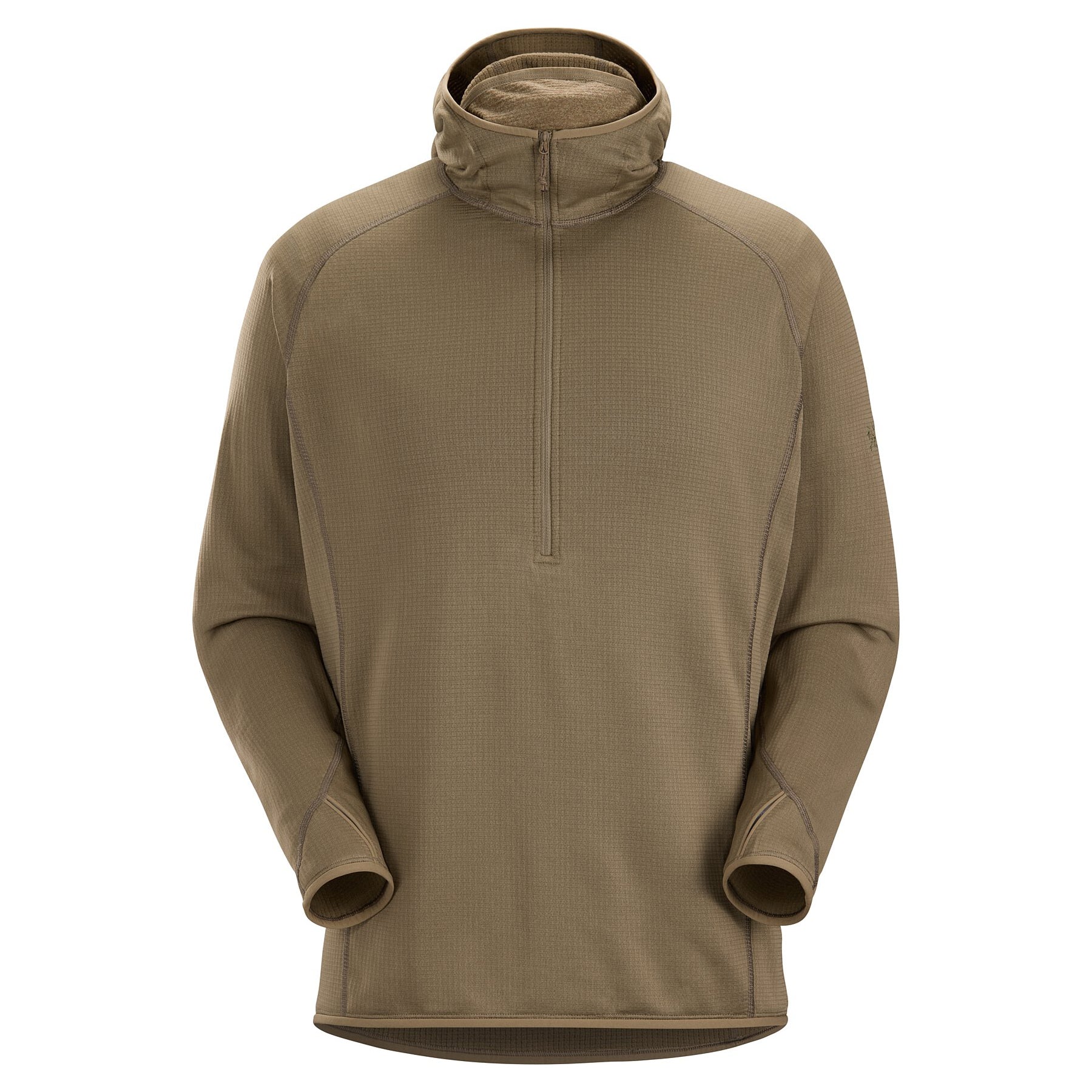 Arc'teryx LEAF Delta AR 1/2 Zip Neck Hoody for Men - Lightweight Mid Layer Fleece Jacket (Like New) | Hiking, Camping & Outdoor Activities