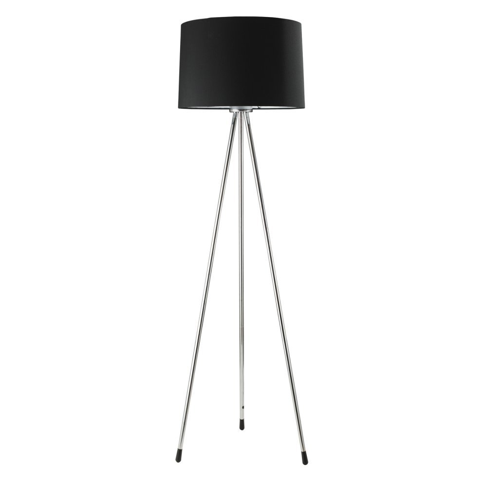 Stewart Contemporary Tripod Floor Lamp 59-Inch Black - Modern Lighting for Living Room, Bedroom & Office Decor