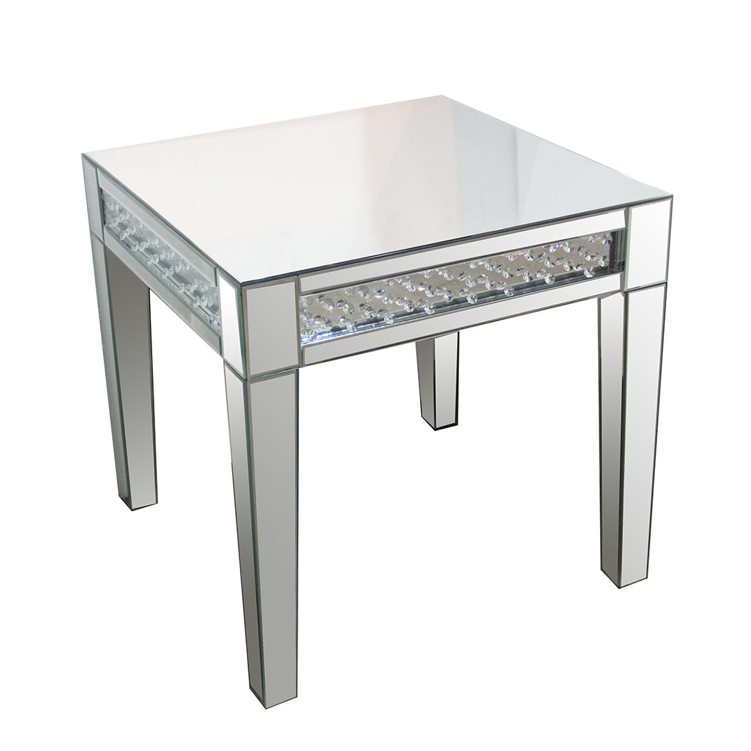 Modern Miami End Table - Stylish Nightstand for Bedroom, Living Room & Office - Compact Side Table with Sturdy Metal Frame & Wooden Top - Perfect for Small Spaces, Apartments & Dorms