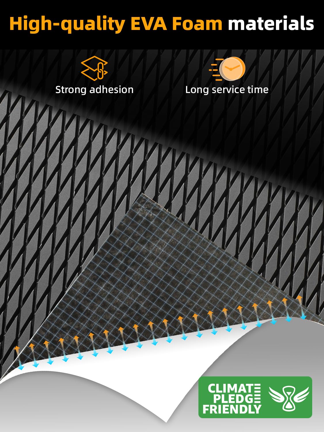 FOCEAN EVA Foam Boat Decking - Non-Slip Marine Flooring Mats for Boats, RV, Yacht, Kayak - 94.5