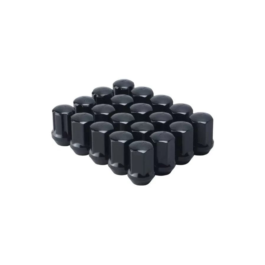 Black Steel Lug Nuts M12x1.5 - Set of 20 for Function Form F2 Wheels | Durable Automotive Wheel Accessories for Trucks, SUVs and Performance Cars