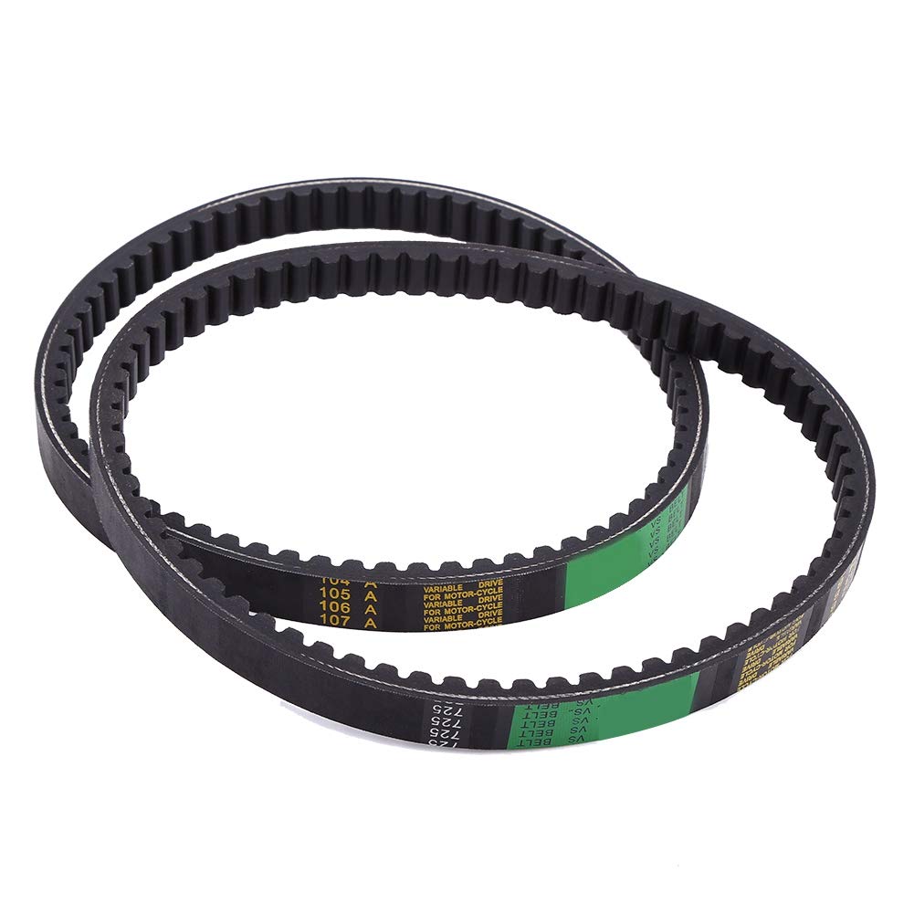 Hammerhead 80T & TrailMaster Mid XRX Go Kart Engine Drive Belt - 2 Pack Clutch Belt (Part #9.100.018 725) - Replacement for Go Kart Racing & Off-Road Performance