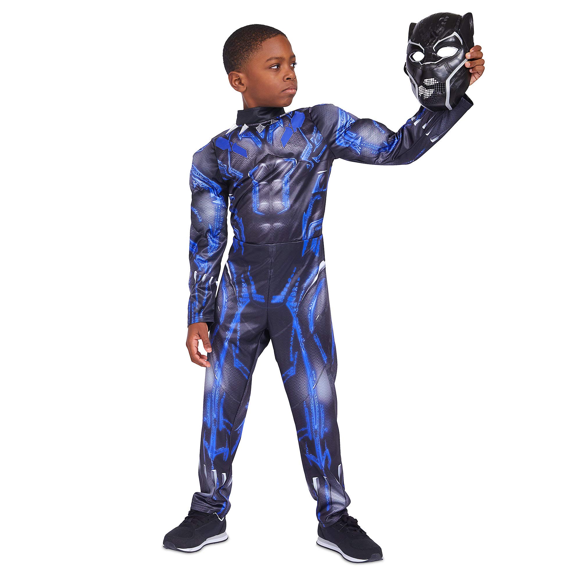 Marvel Black Panther Light-Up Costume for Boys - Kids Superhero Dress Up Outfit for Halloween, Cosplay & Birthday Parties