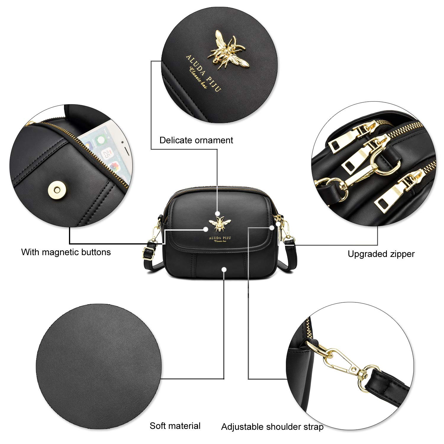Stylish Women's Small Crossbody Bag - Fashionable Shoulder Purse & Messenger Handbag for Everyday Use | Perfect for Work, Travel & Shopping
