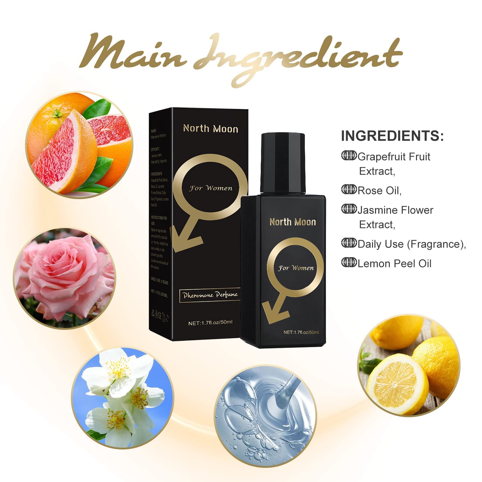 Hoaptitoele Men's Cologne - Long Lasting Pheromone Perfume for Men, Seductive Fragrance to Attract Women | Perfect for Date Night, Romantic Occasions & Everyday Confidence Boost