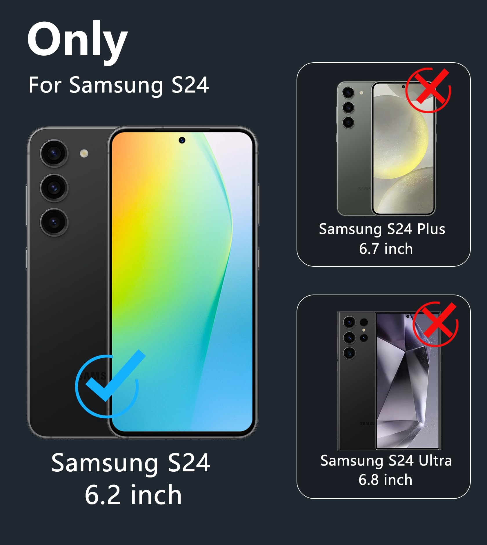 FNTCASE Clear Shockproof Case for Samsung Galaxy S24/S25 - Slim Protective Cover with Anti-Yellowing & Scratch-Resistant Design | Drop-Proof 5G Phone Case for Everyday Protection (Perfect for Work, Travel & Outdoor Activities)