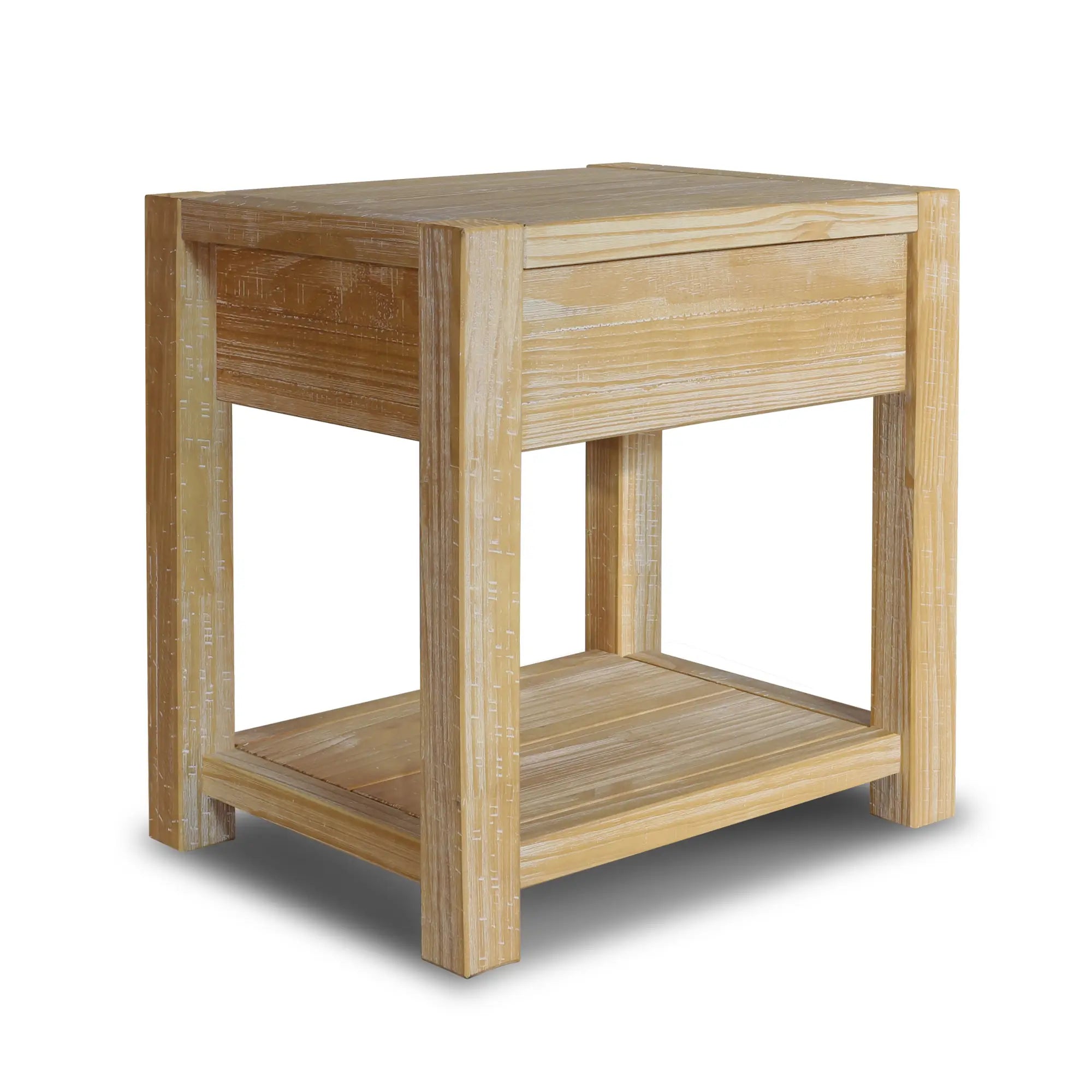 Modern Montauk End Table - Stylish Nightstand for Bedroom, Living Room & Office - Compact Side Table with Storage Shelf - Perfect for Small Spaces, Apartments & Dorm Rooms