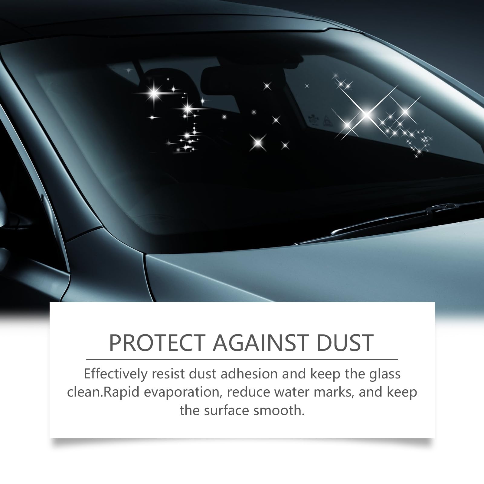 Jetdryshop Glass Cleaner Kit - 2 Pack Windshield Cleaner & Scratch Remover (120ml Each) | Car Glass Cleaning Board for Windshield, Mirrors & Windows | Perfect for Auto Detailing & Home Use
