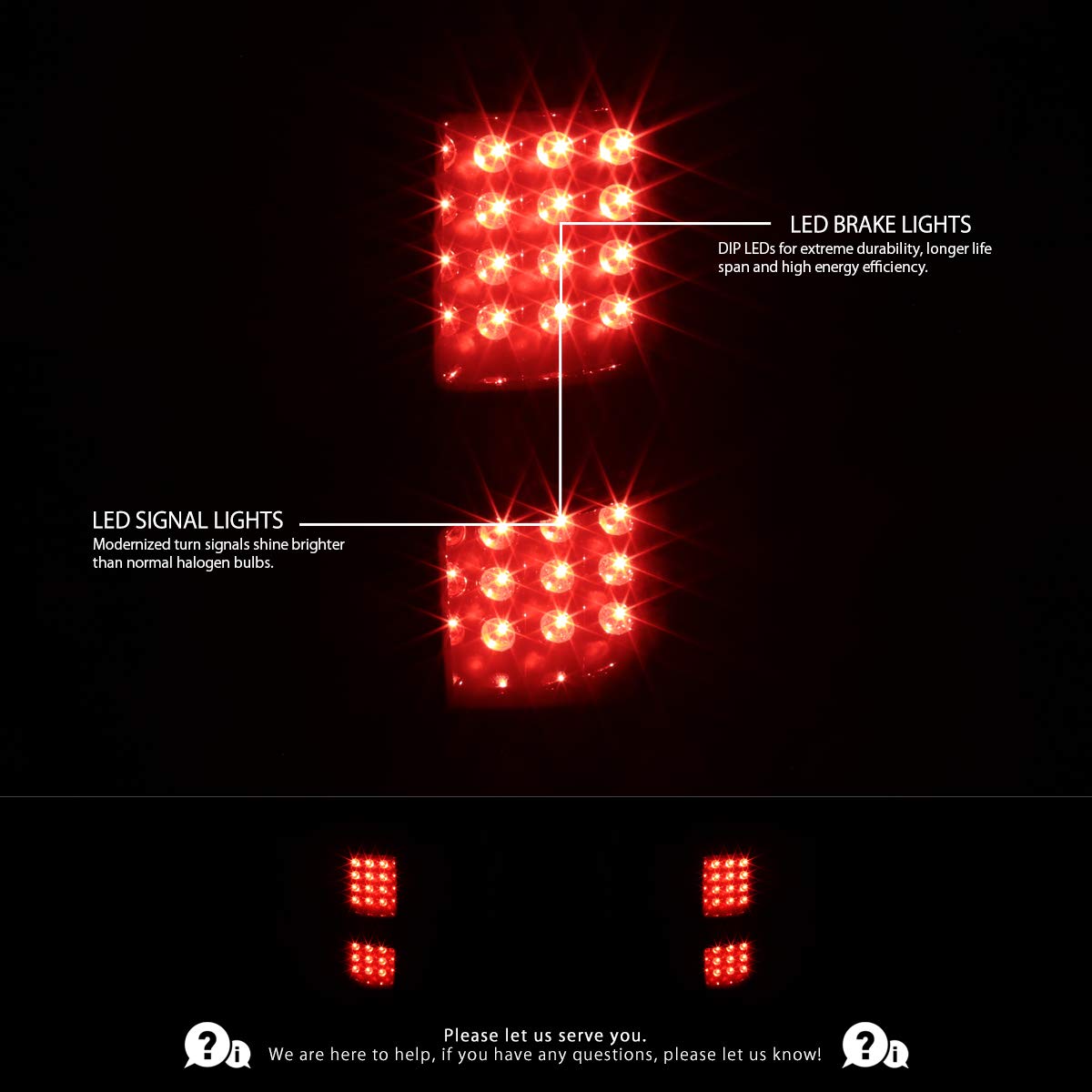 AUTOZENSATION LED Tail Lights for 2009-2014 Ford F-150 - Glossy Black Smoke Lens Brake Lamps (Left + Right Pair) | Durable Replacement Assembly for Enhanced Night Visibility & Style Upgrade
