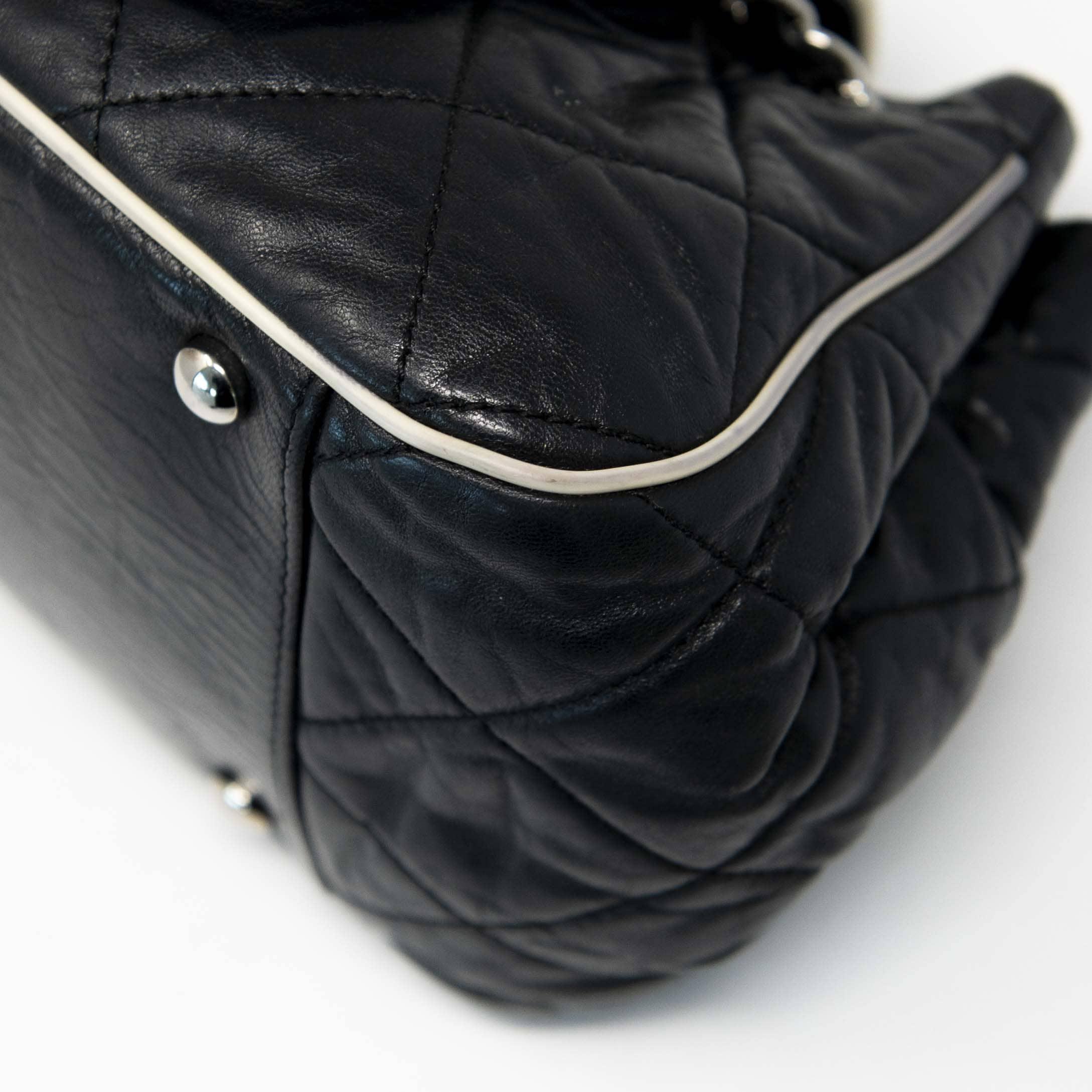 Chanel Black East West Mademoiselle Accordion Bag - Luxury Designer Crossbody Handbag for Women | Perfect for Evening Parties, Date Nights & Special Occasions