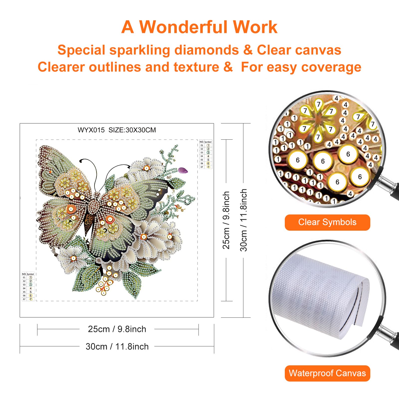 5D Diamond Painting Kit for Adults - Butterfly & Flower Special Shape DIY Art, 12x12 Inch Crystal Rhinestone Canvas for Home Wall Decor, Perfect Gift for Beginners | Relaxing Craft for Stress Relief & Room Decoration