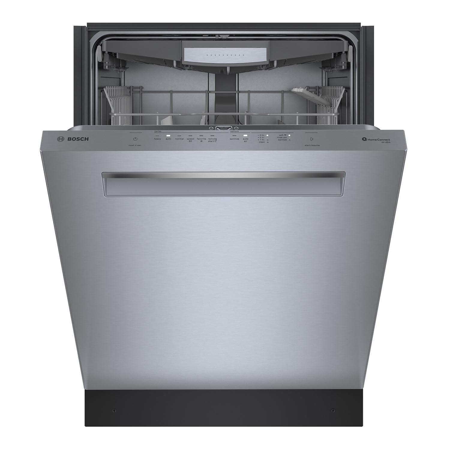 Bosch 800 Series 24 Inch Stainless Steel Smart Dishwasher with Home Connect, Third Rack & CrystalDry (SHP65CM5N) - Perfect for Large Families & Entertaining Guests