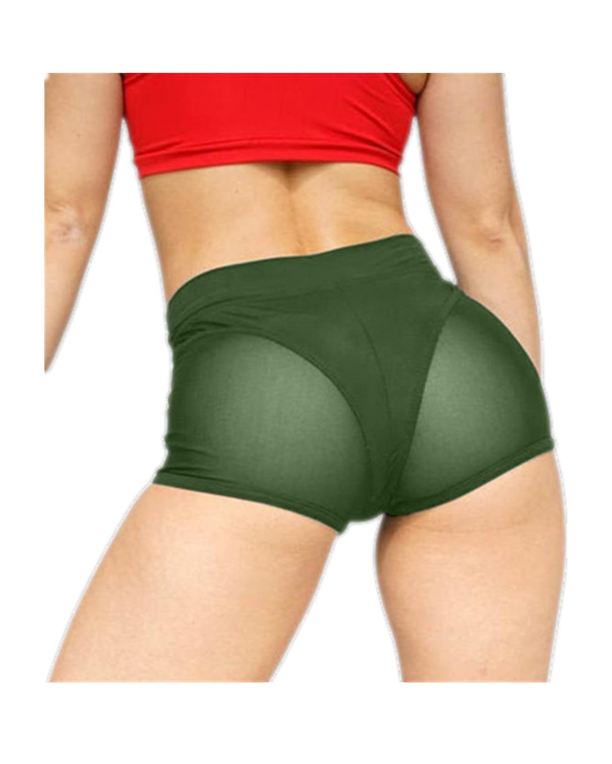 High Waist Yoga Booty Shorts for Women - Workout, Gym & Dance Hot Pants - Perfect for Yoga, Fitness, Running & Lounge Wear