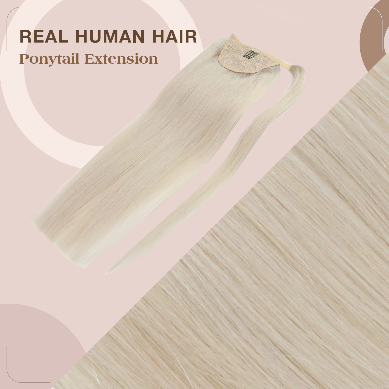 Premium Soft Human Hair Ponytail Extension - Natural Look & Comfortable Wear for Daily Styling, Parties & Special Occasions