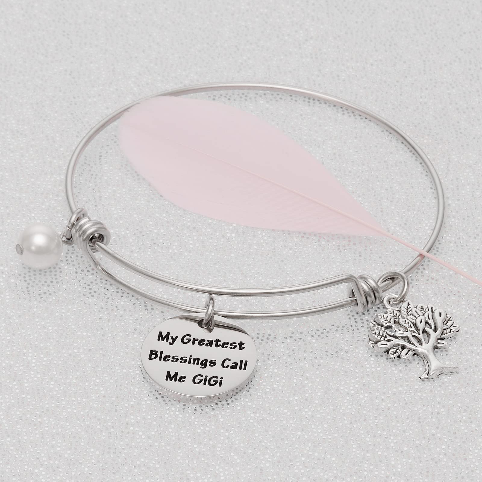 Kivosliviz Gigi Bracelet - Unique Birthday, Christmas & Mother's Day Gift for Grandma Gigi - Perfect for Special Occasions & Heartfelt Moments