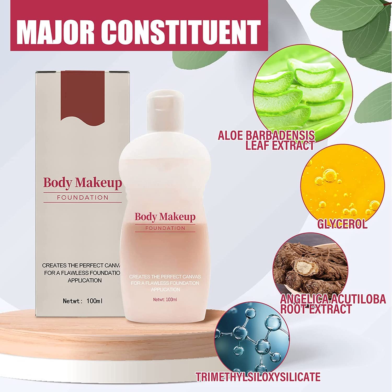 Waterproof Full Coverage Body Makeup Foundation for Face & Legs - All Skin Types | 1PC | Perfect for Photos, Events & Everyday Glow