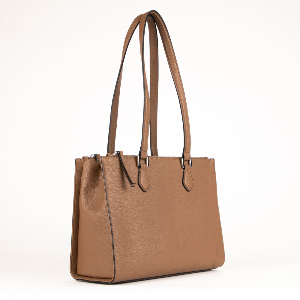 Premium RFID Blocking Leather Tote Bag for Women - Anti-Theft Travel & Work Purse - Stylish Crossbody & Shoulder Bag for Commuting, Shopping & Office Use