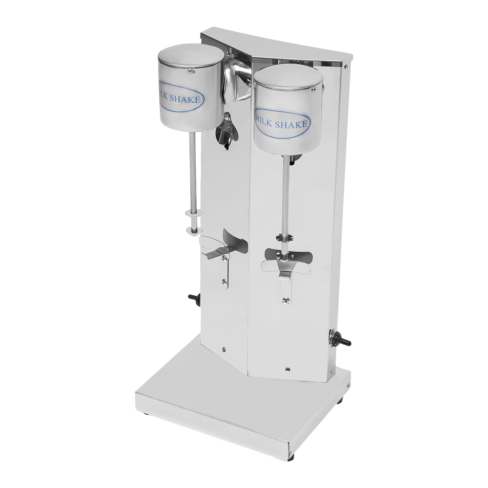 Commercial Milkshake Mixer - Stainless Steel Double Spindle Drink Blender for Smoothies, Shakes & Frozen Drinks - Heavy Duty Milkshake Machine for Restaurant, Cafe, Bar & Ice Cream Shop - Perfect for Making Thick Milkshakes, Smoothie Bowls & Frozen Cocktails