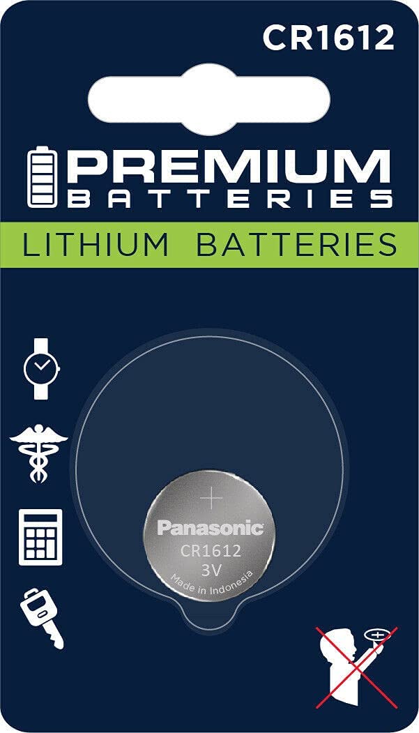 Premium CR1612 3V Lithium Coin Cell Battery - High Capacity, Japanese Engineered (1 Pack) - Perfect for Watches, Calculators, Key Fobs & Small Electronics