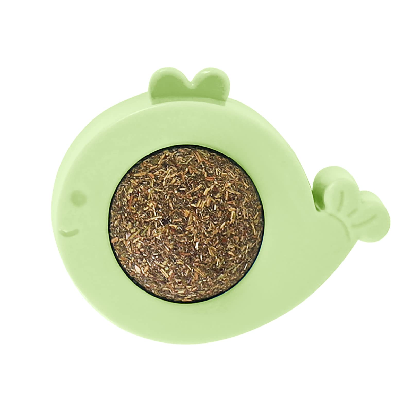 JKRED Self-Adhesive Rotating Cat Wall Ball Toy - Interactive Play & Teeth Cleaning for Indoor Cats - Green, One Size (JKb144) - Perfect for Playrooms & Scratching Posts