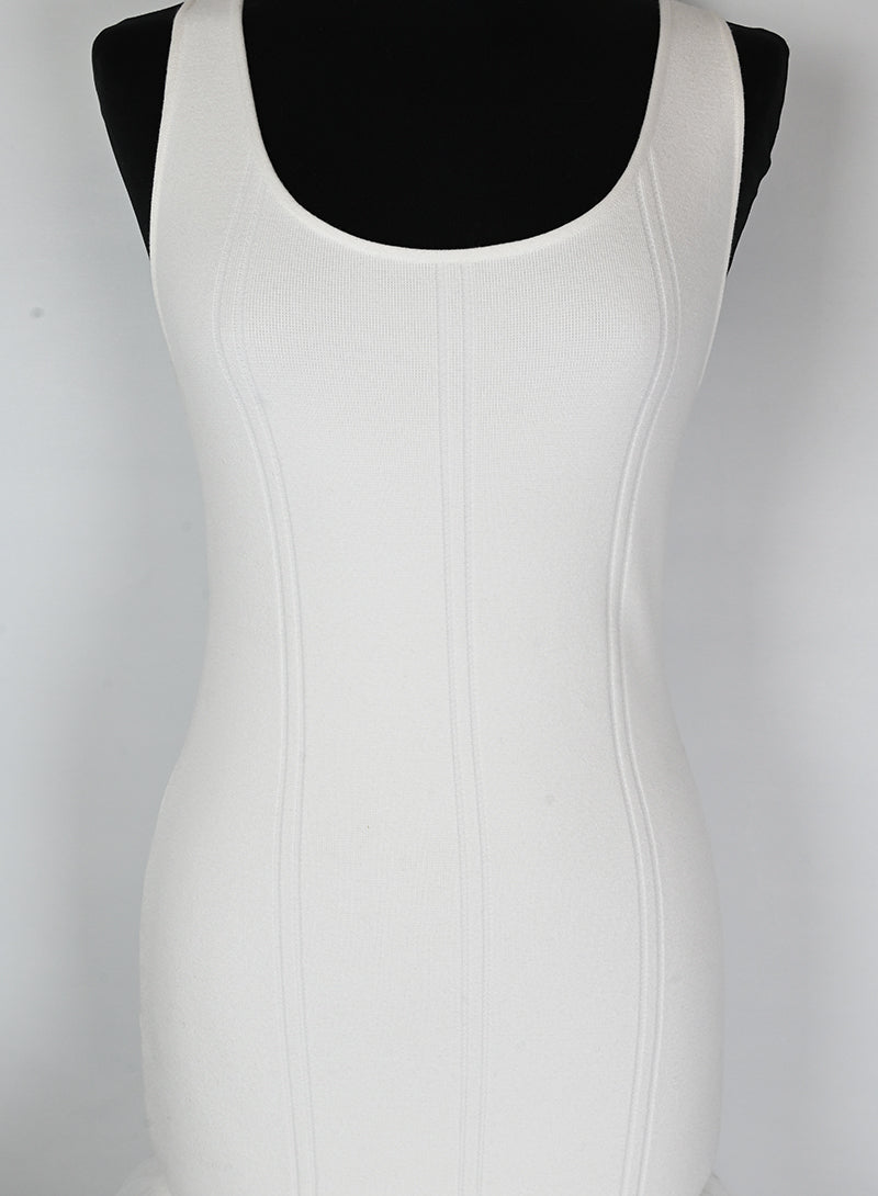 Elegant White Tulle Dress Size 40 - Perfect for Weddings, Parties & Special Occasions