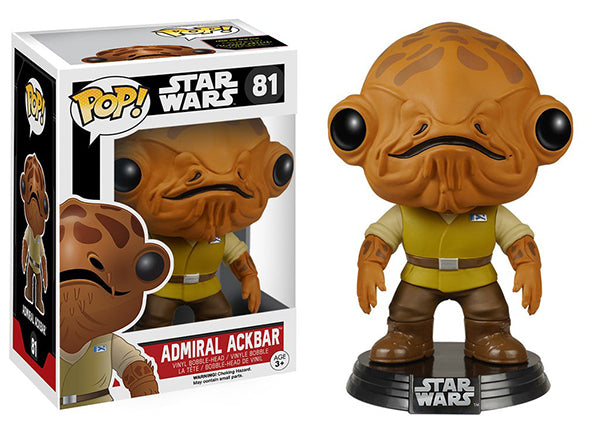 Admiral Ackbar 81 Action Figure - Star Wars Collectible Toy for Fans & Display - Perfect for Home Decor, Gift Giving & Movie Memorabilia