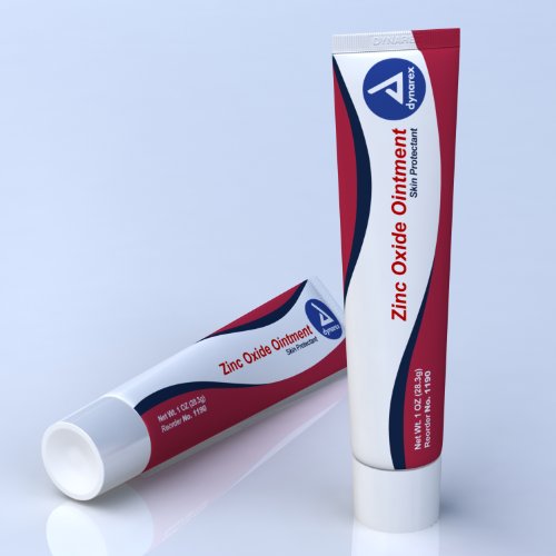 Dynarex Zinc Oxide Ointment 1 oz Tube (72 Count) - Skin Protectant for Diaper Rash, Minor Burns & Irritations - First Aid Essential for Babies & Adults