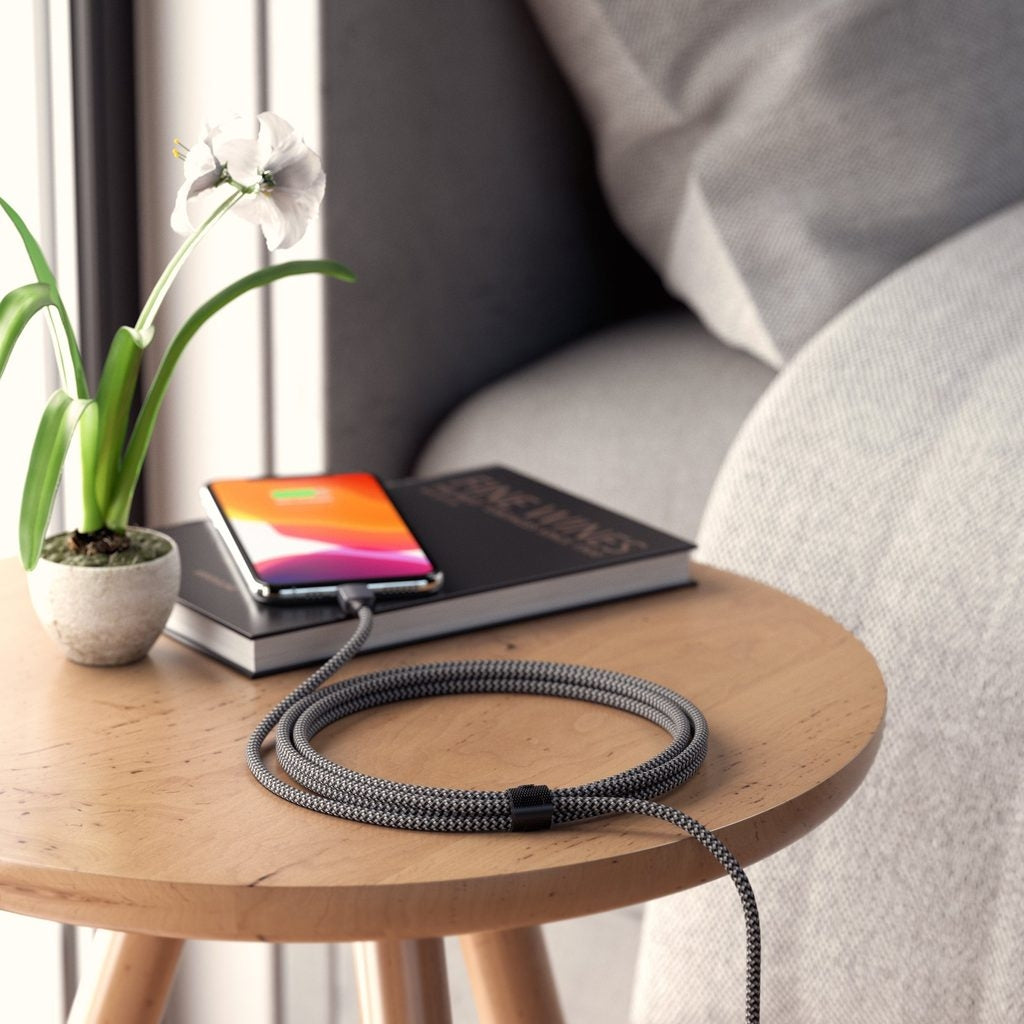 Satechi USB C to Lightning Charging Cable 1.8m (6ft) Fast Charging Cord - Space Gray | Compatible with iPhone 14/13/12/11/X/8 & More | Perfect for Home, Office & Travel Charging