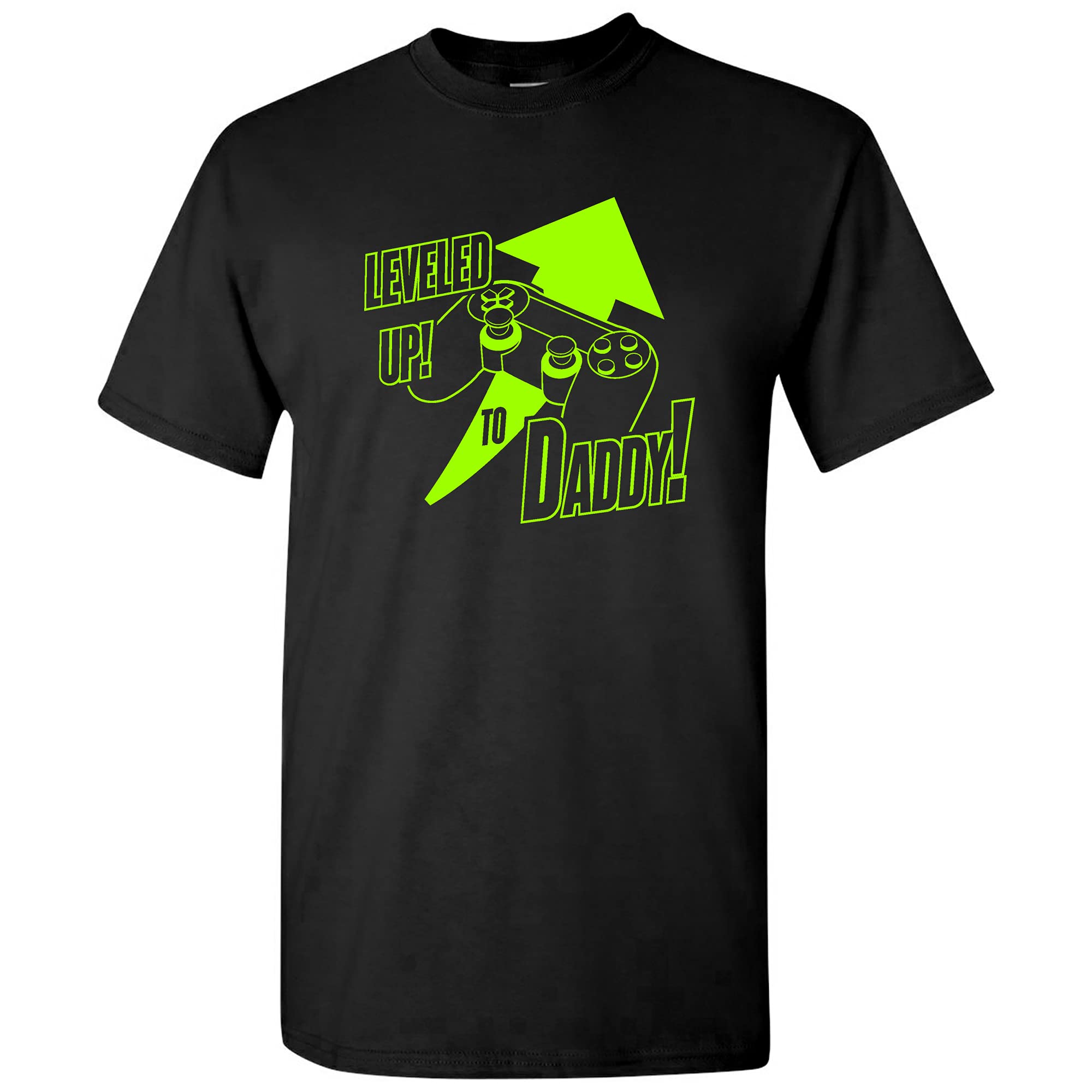UGP Campus Apparel Level Up Dad T-Shirt - Funny Video Gaming Parent Gift for Fathers Day, Gaming Enthusiasts & Esports Fans - Perfect for Casual Wear, Gaming Events & Father's Day Celebrations
