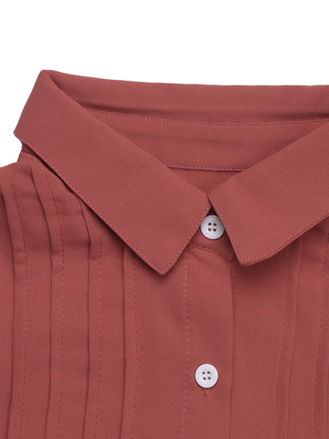 Perfee Women's Ruched Collar Long Sleeve Blouse - Elegant Office Wear & Casual Tops for Work, Date Night and Special Occasions
