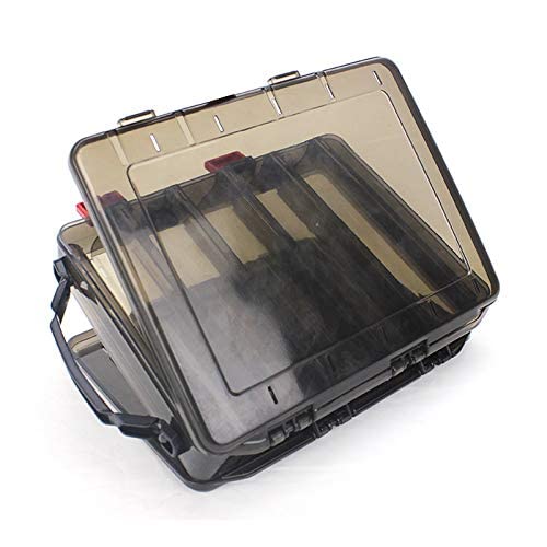 OriGlam Waterproof Fishing Lure Storage Box - Double Sided 10 Compartment Tackle Organizer for Fly Fishing & Vest - Durable Fishing Gear Accessories for Outdoor Anglers & Boat Trips