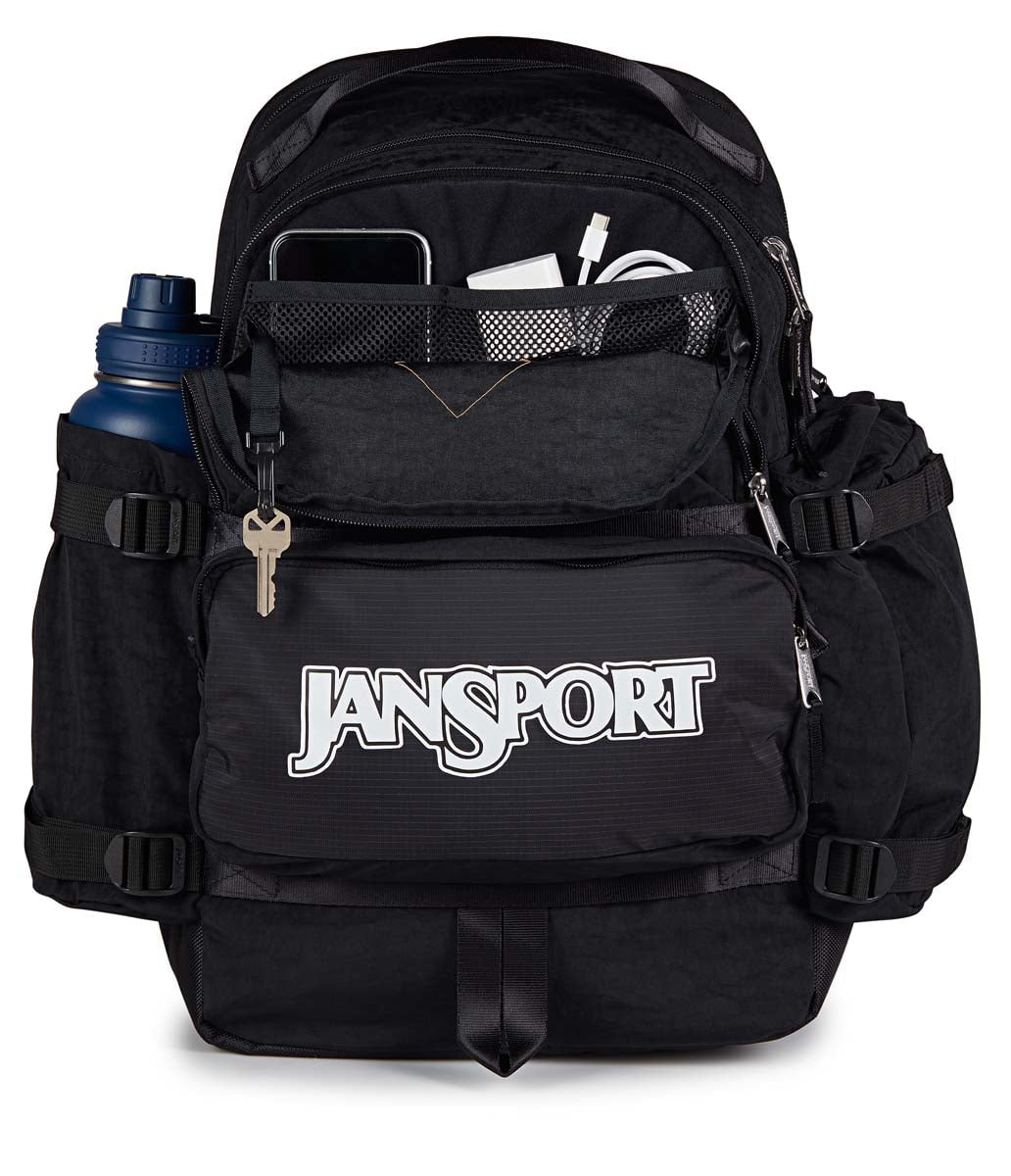 JanSport Seattle Pack Backpack - Lightweight & Durable School, Travel & Hiking Daypack (Black) - Perfect for College, Commuting & Outdoor Adventures