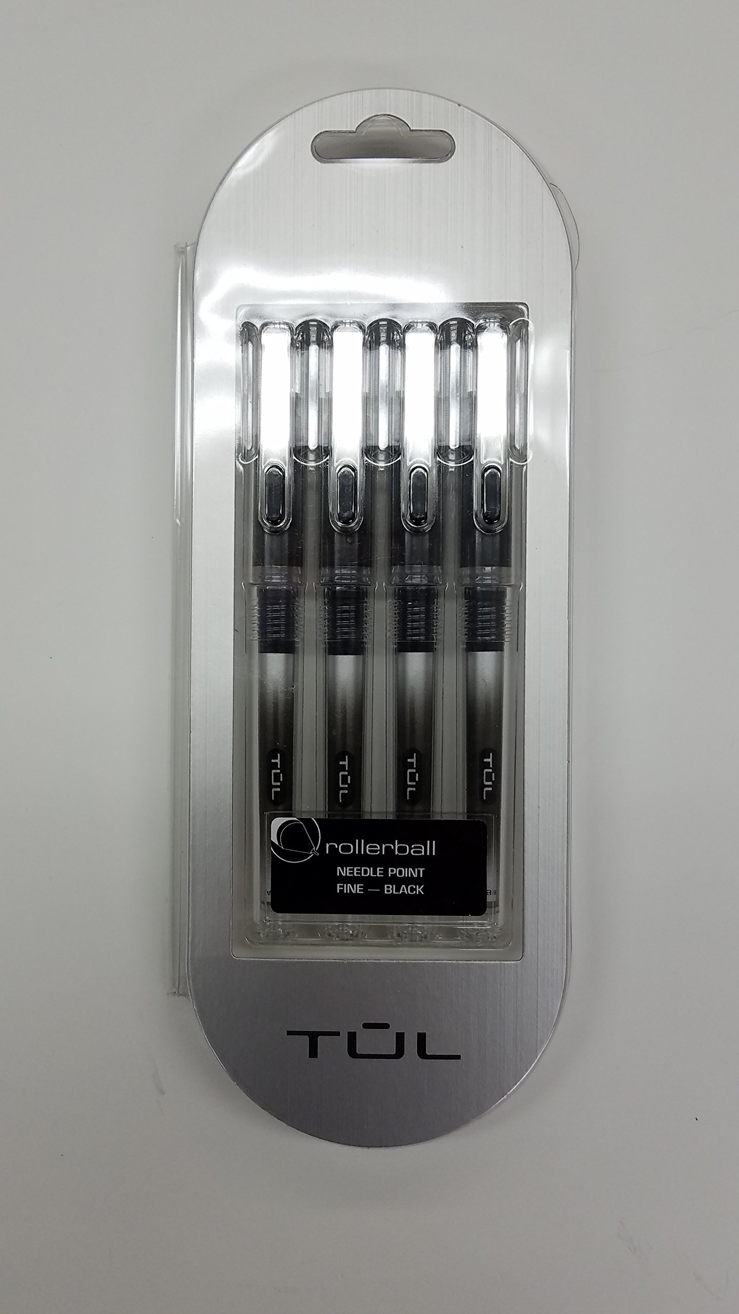 TUL® RB1 Fine Point Rollerball Pens - 4 Pack - Smooth Writing for Office, School & Note Taking - 9