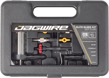 Jagwire Elite DOT Brake Bleed Kit - Compatible with SRAM, Avid, Formula, Hayes, Hope - Professional Hydraulic Brake Maintenance for Bikes & MTBs - Perfect for Home Mechanics & Bike Shops