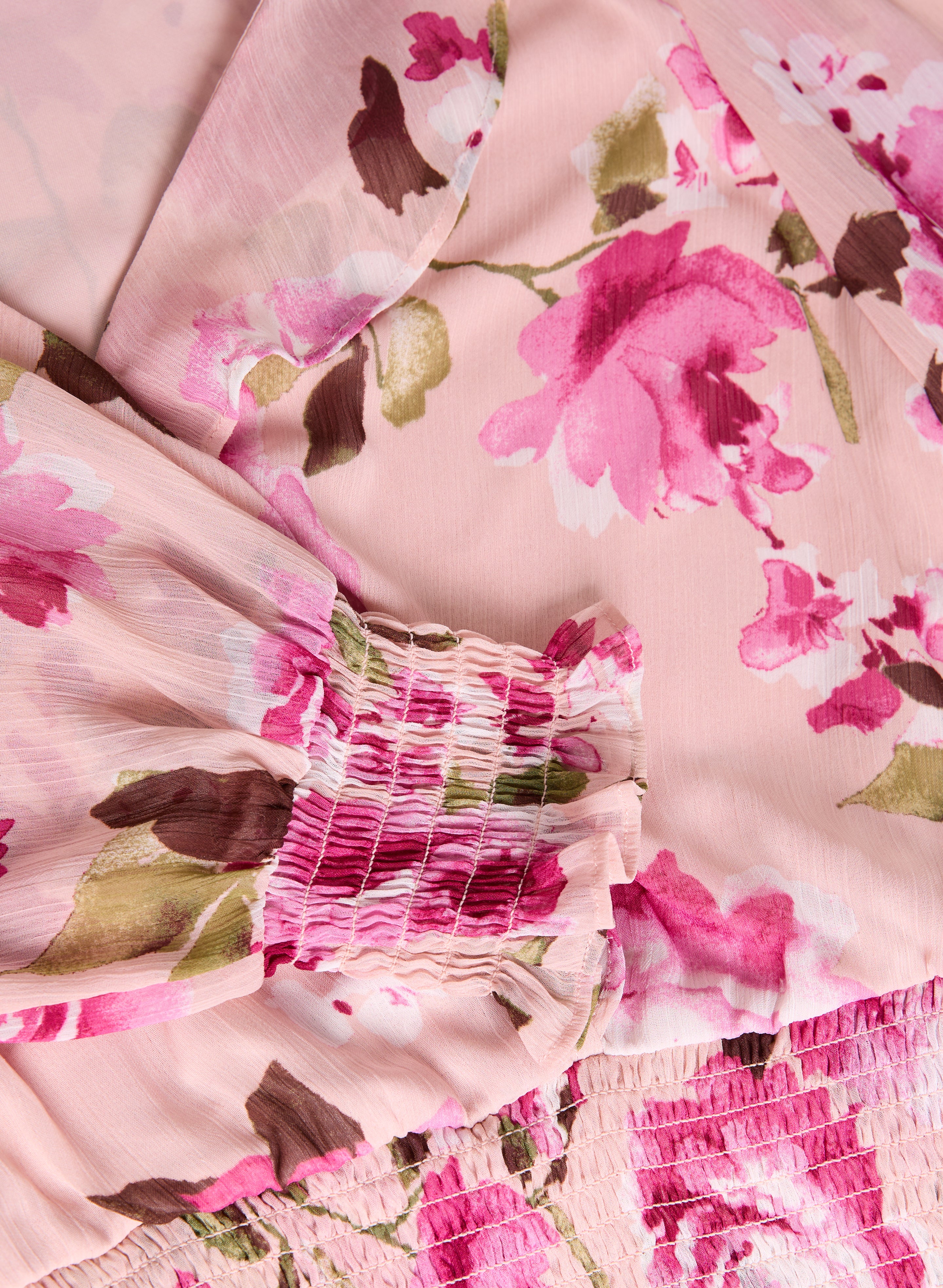 Floral Print Blouse for Women - Elegant Flowy Summer Tops - Perfect for Office, Date Night & Casual Outings