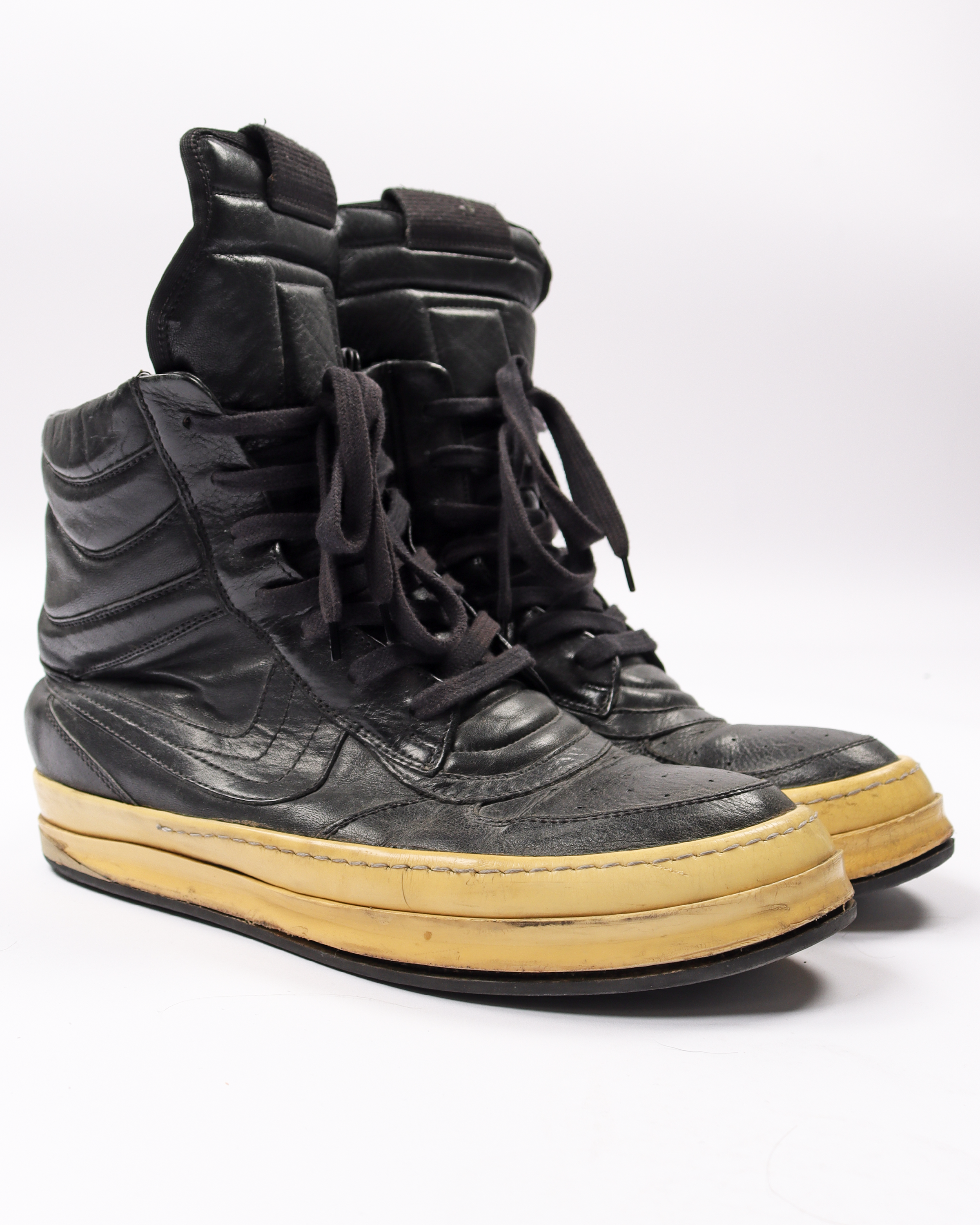 Rick Owens OG Black Dunk High-Top Sneakers - Men's Luxury Streetwear Shoes for Fashion & Casual Wear