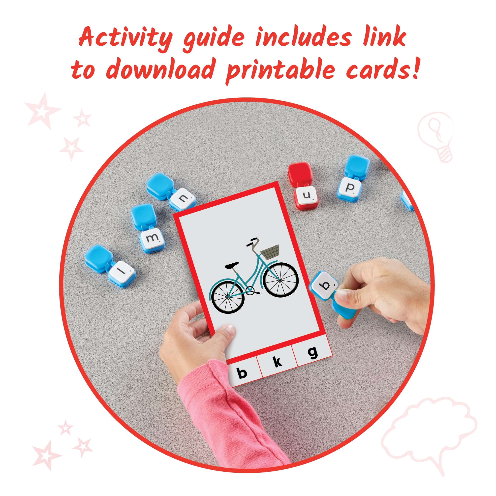 hand2mind Learn My Letters Fine Motor Clips - Alphabet Learning Toys for Toddlers & Preschoolers | Letter Practice, Pincer Grasp Development, Reading Manipulatives | Perfect for Classroom, Homeschool & Early Childhood Education