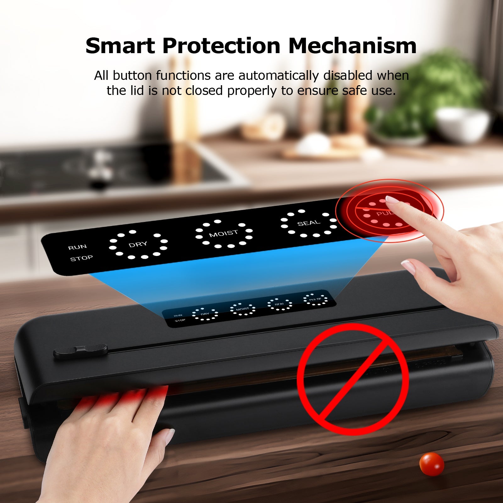 IVS 011 Vacuum Sealer Machine for Food Preservation | Airtight Kitchen Appliance for Meal Prep, Sous Vide & Freezer Storage