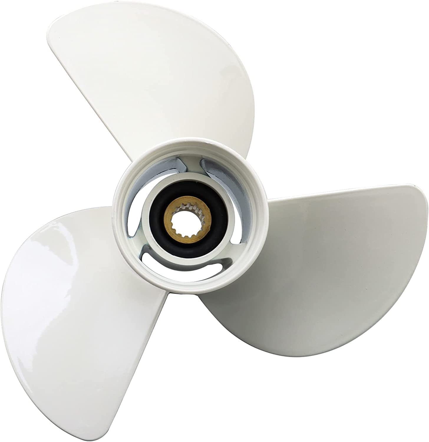 Yamaha Outboard Propeller 15 Tooth RH 3-Blade White - Compatible with 60HP 70HP 75HP 80HP 85HP 90HP 115HP 130HP Engines - Perfect for Boating, Fishing & Water Sports