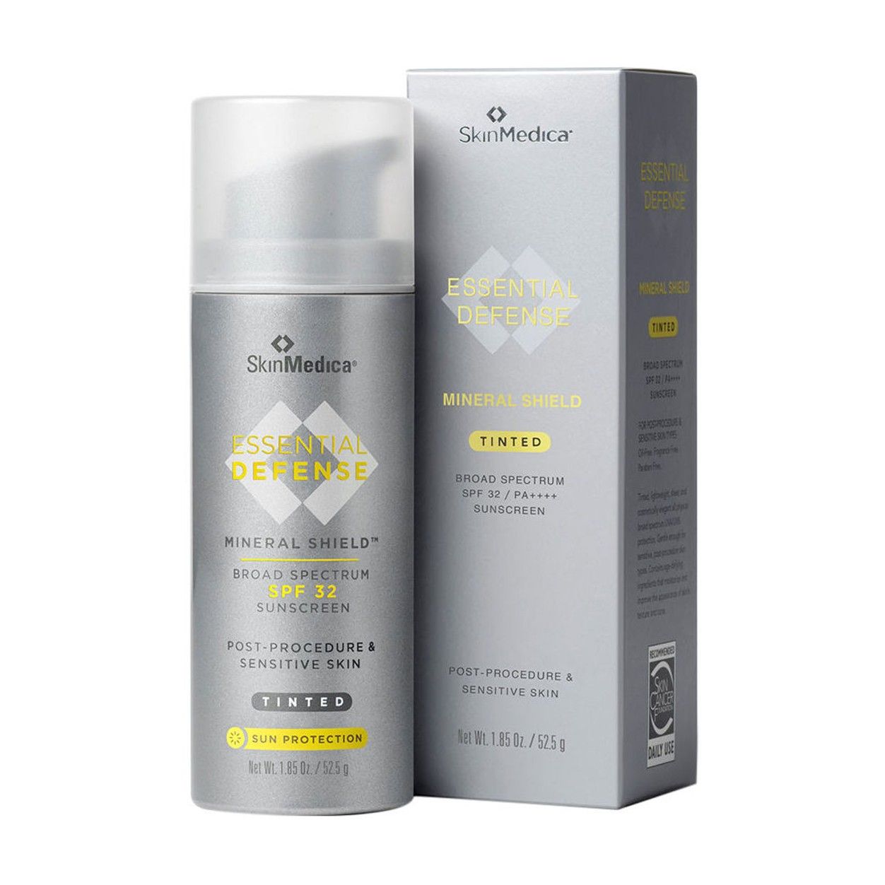 Essential Defense Mineral Shield Broad Spectrum SPF 32 Tinted Sunscreen - Natural Sun Protection for Face & Body, Daily Use for Sensitive Skin, Outdoor Activities & Beach Days