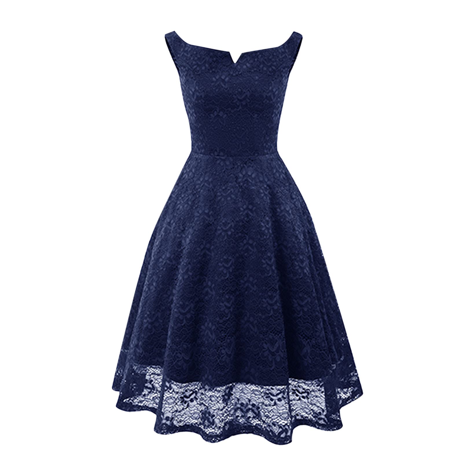 Vintage Floral Lace Cocktail Dress for Women - Sexy Sleeveless Bodycon Party Club Midi Dress - Perfect for Wedding Guest, Cocktail Party & Night Out