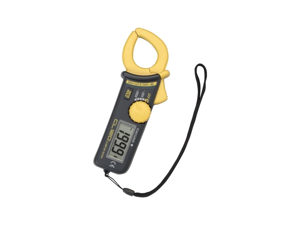 CL120 Mini Clamp-on Tester 200A AC Current Meter - Compact Electrical Current Measuring Tool for HVAC, Automotive & Industrial Use