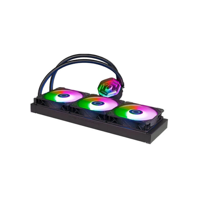 Cooler Master MLX-D36M-A25PZ-R1 CM MasterLiquid 360 Atmos ARGB CPU Liquid Cooler - 360mm Radiator, High-Performance Cooling for Gaming PCs & Workstations, 5-Year Warranty - Ideal for Overclocking, Streaming & High-End Gaming Rigs